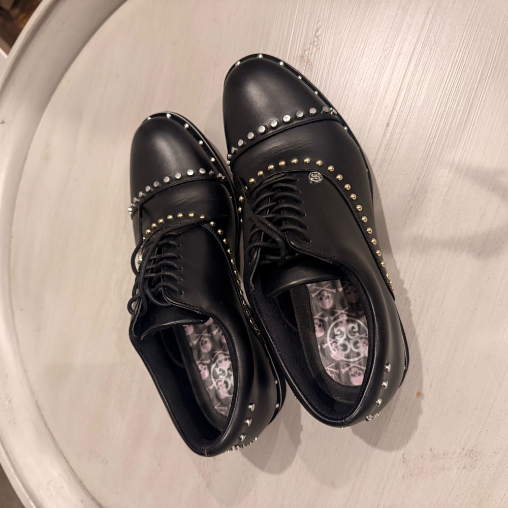 GFore Black Studded Womens Golf Shoes